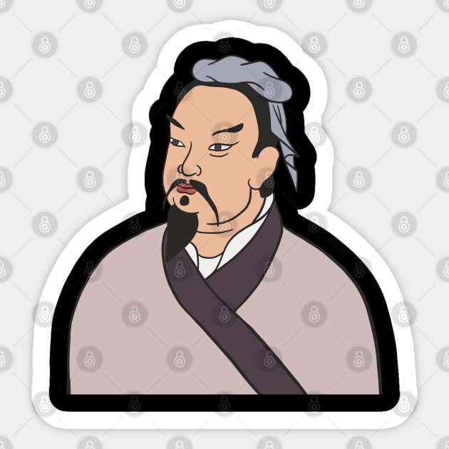 Sun Tzu Portrait Sticker by isstgeschichte